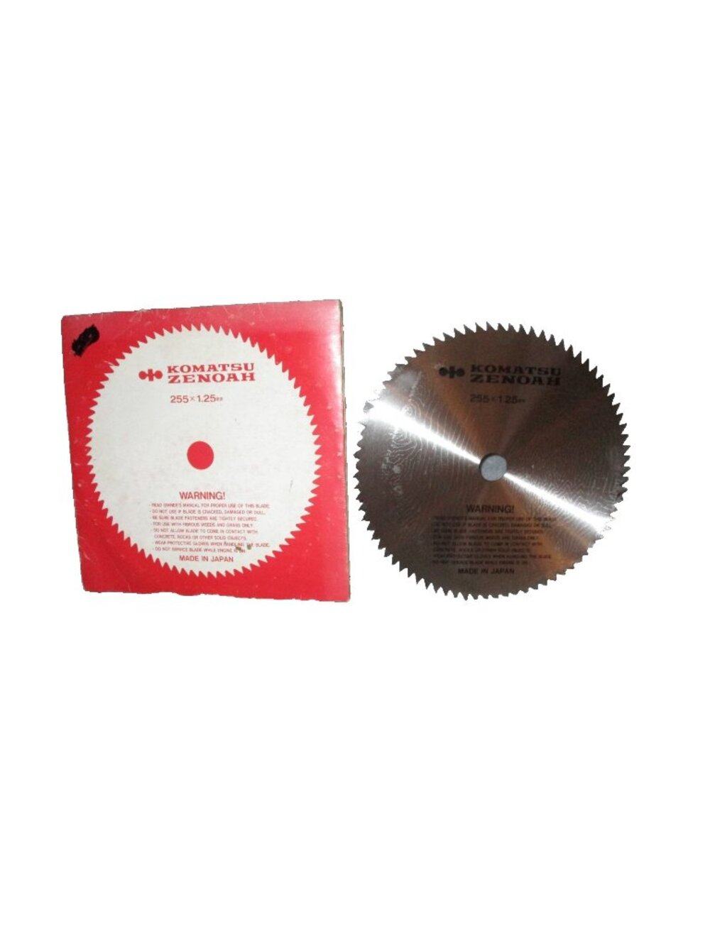 Genuine Komatsu Zenoah 255 x 1.25mm Saw Blade 10"